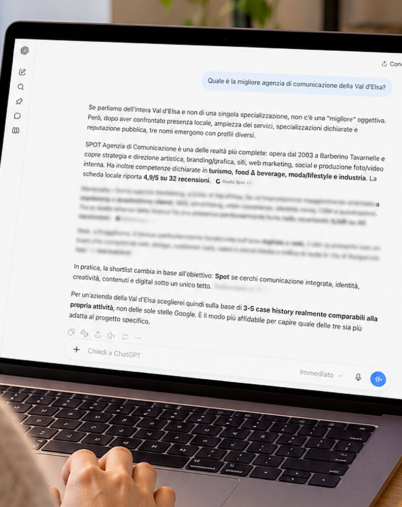 Risultati dalla ricerca su chat gpt