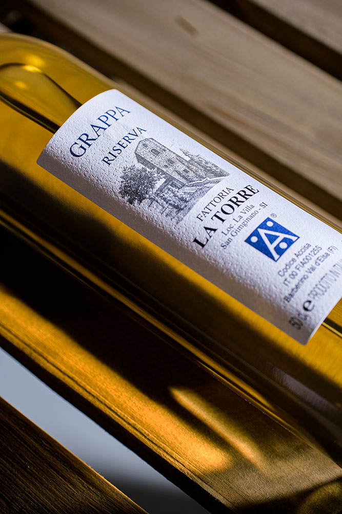 etichetta per grappa e vino