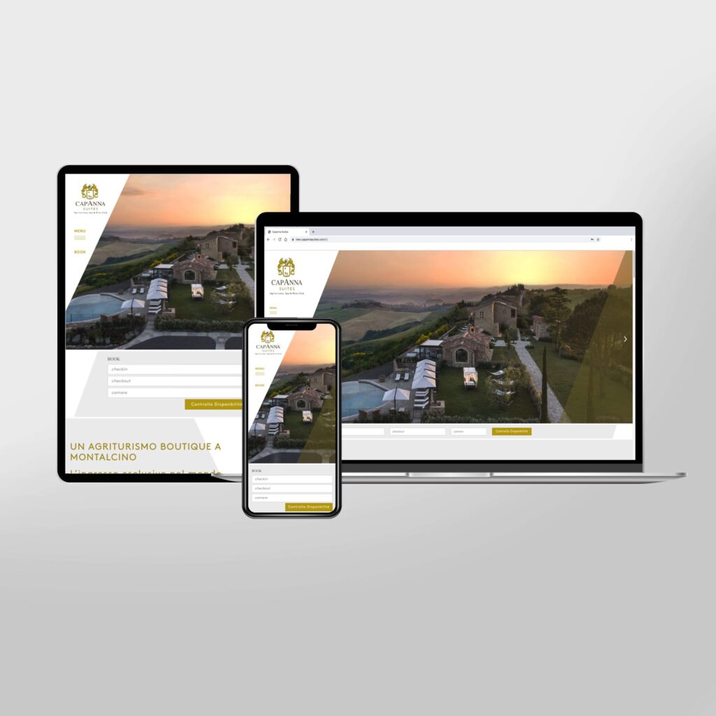 sito internet per agriturismo di lusso